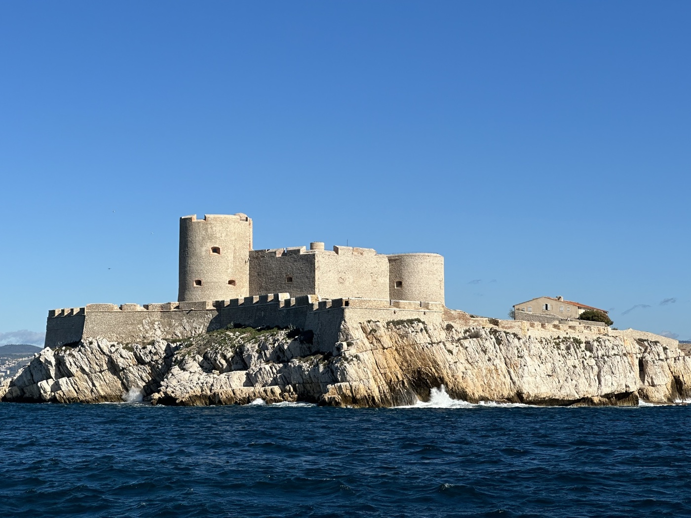 Château d'If, Marseille, famous through The Count of Monte Cristo