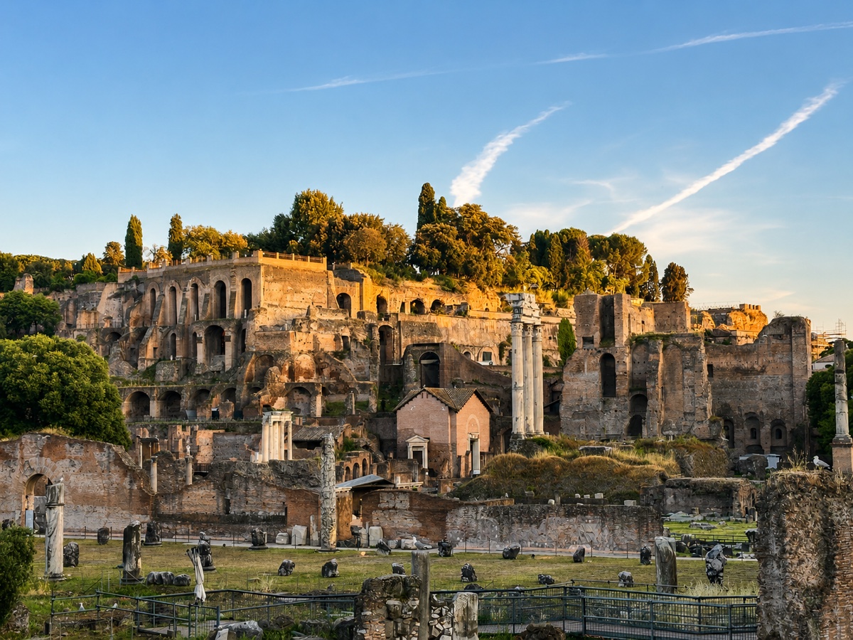 Roman ruins in Rome, Italy