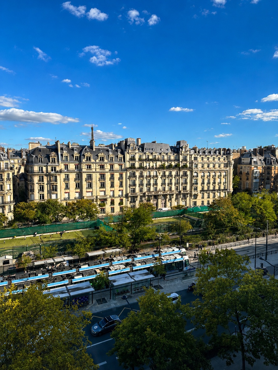 Paris view from Université Paris Dauphine - PSL sixth floor